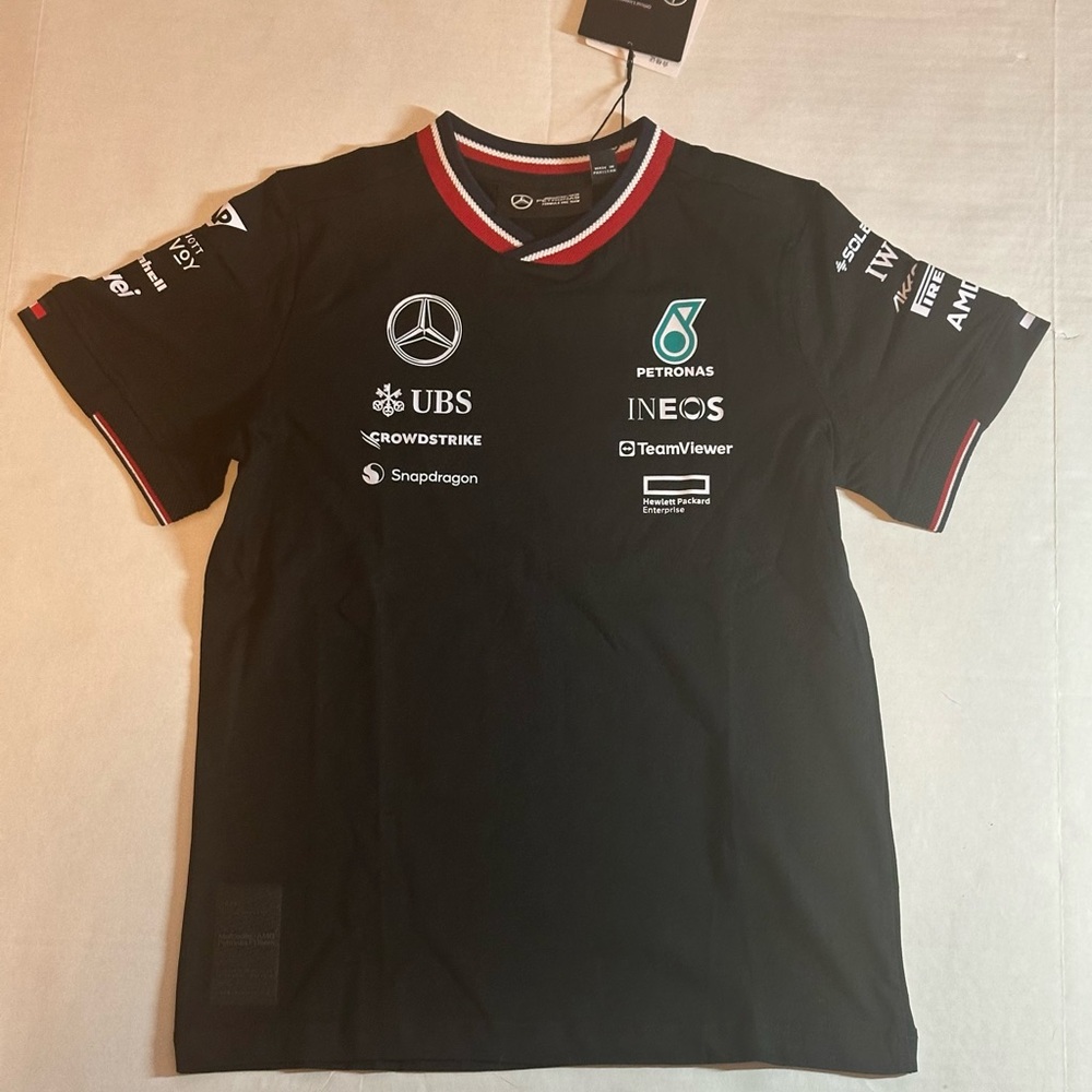 Youth Mercedes Formula 1 T-shirt new with tags size 140 which is a size 8-10